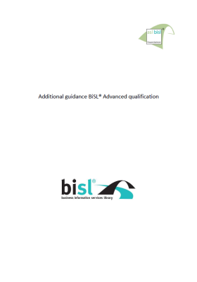 Additional Guidance BiSL advanced qualifications
